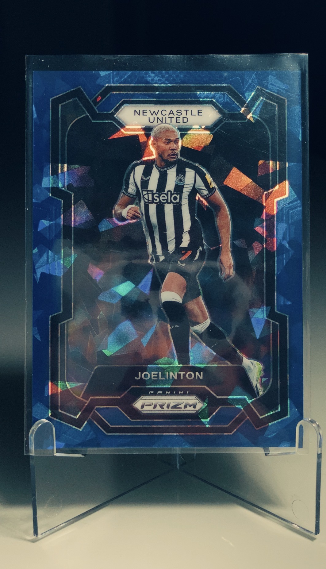 Joelinton — Panini Prizm Blue Cracked Ice