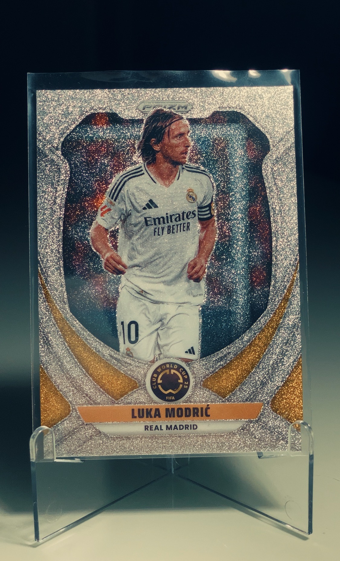 Luka Modrić — Panini Prizm Select Glitter — frente