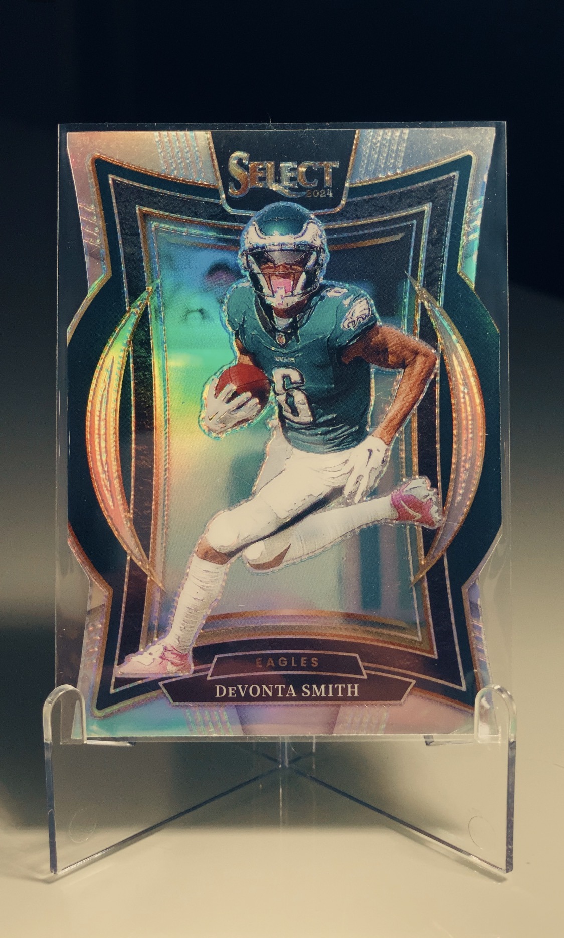 DeVonta Smith — Panini Select Silver Die Cut