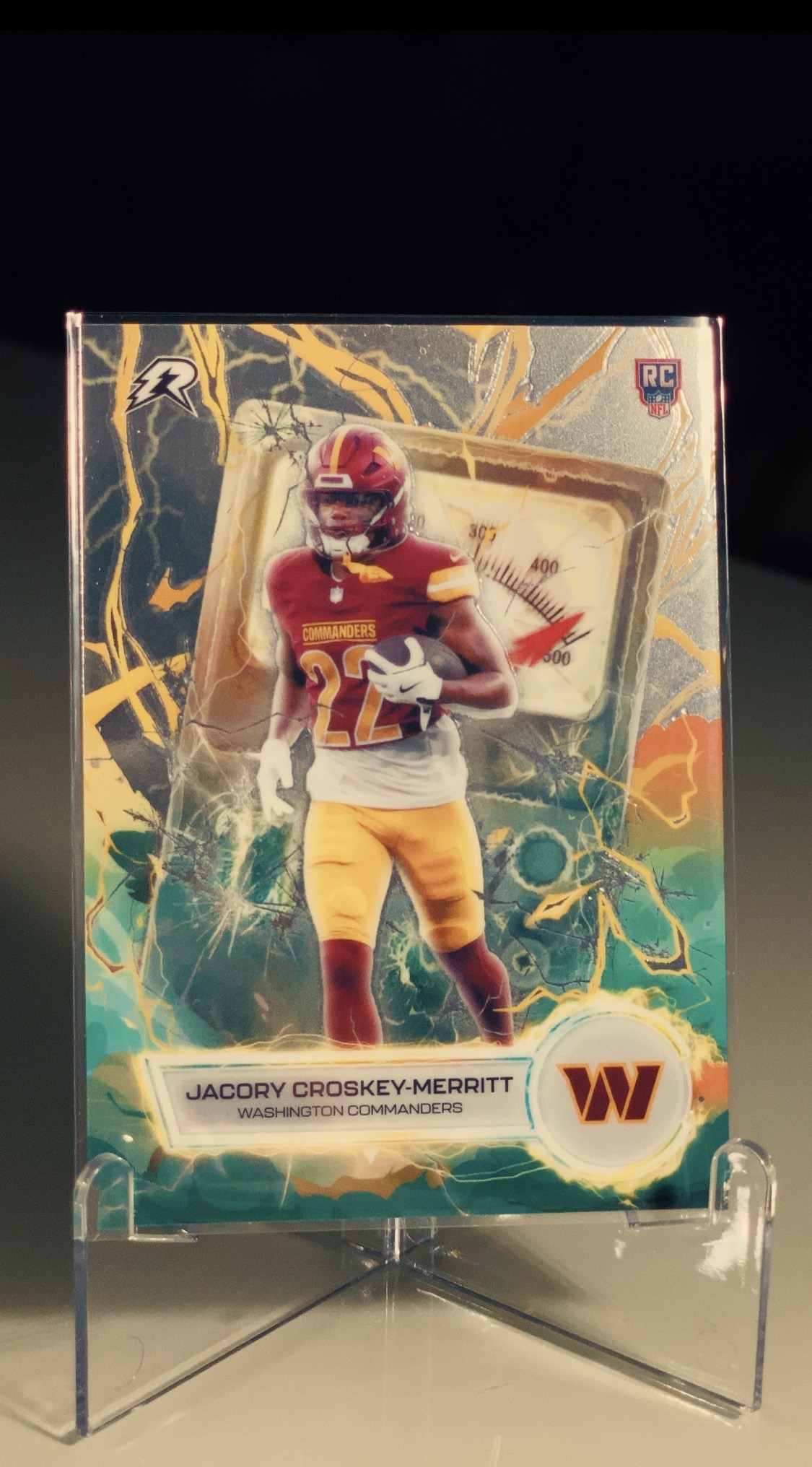 Jacory Croskey-Merritt — 2025 Topps Resurgence Voltaic #VT-7