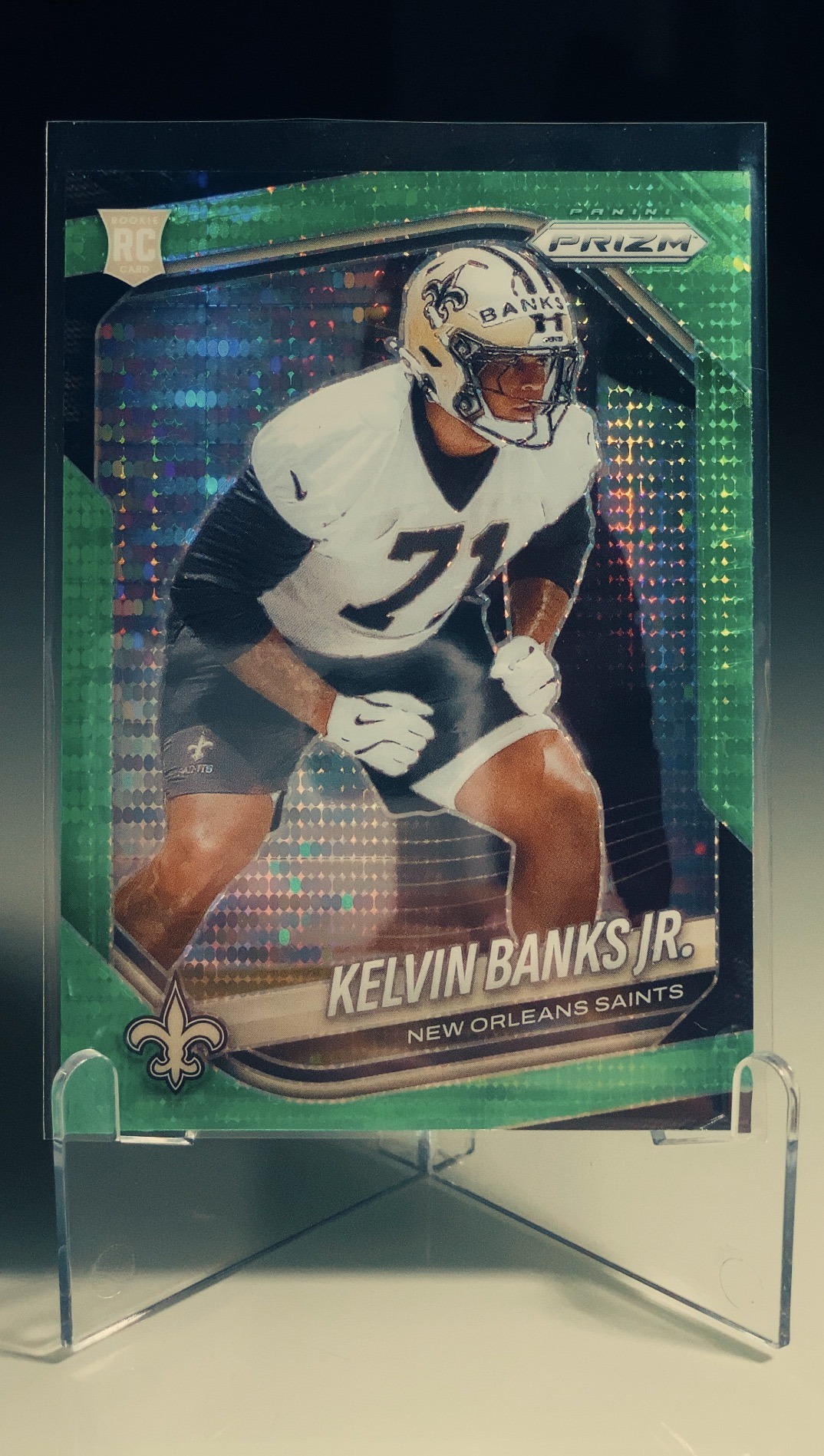 Kelvin Banks Jr. — Panini Prizm Green Pulsar