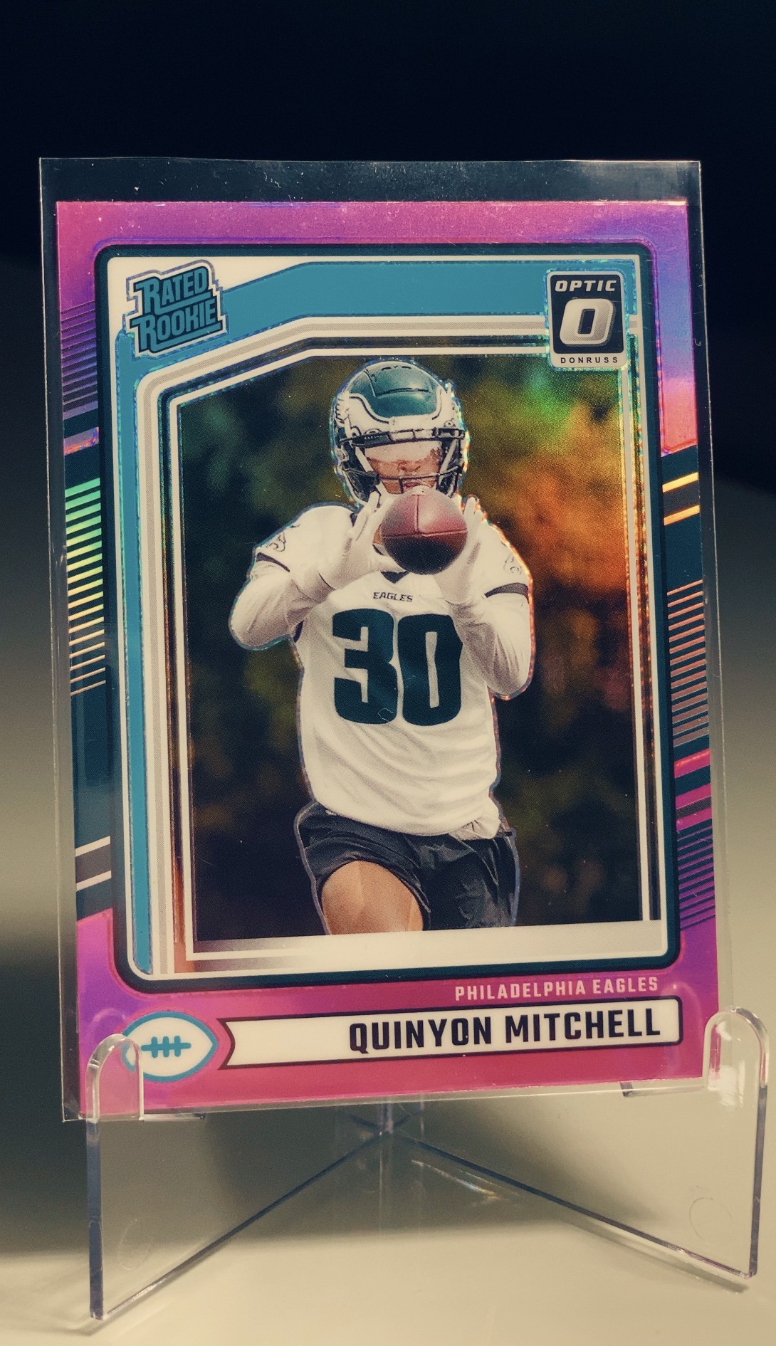 Quinyon Mitchell — Donruss Optic Rated Rookie Pink