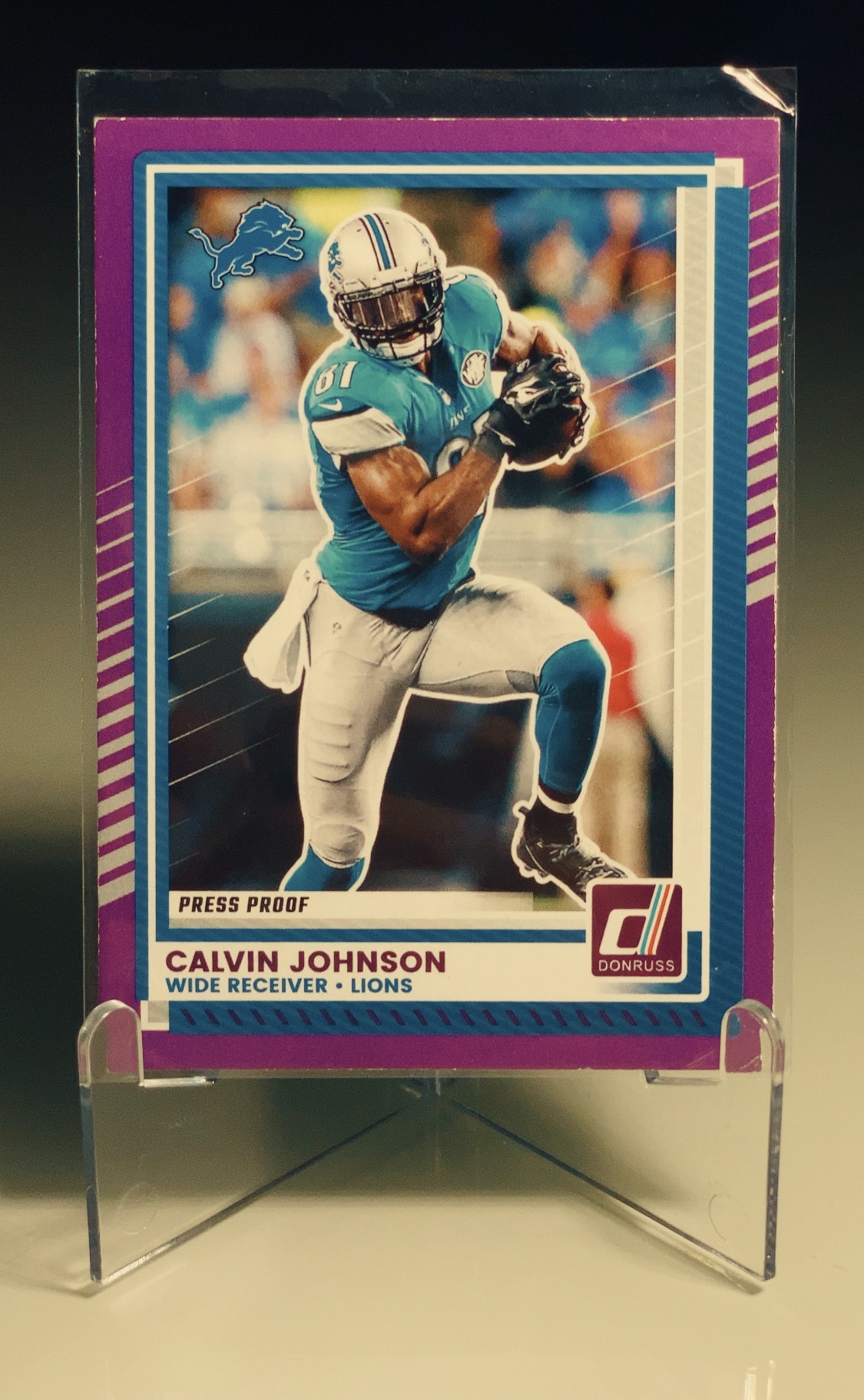 Calvin Johnson — Panini Donruss Press Proof Pink
