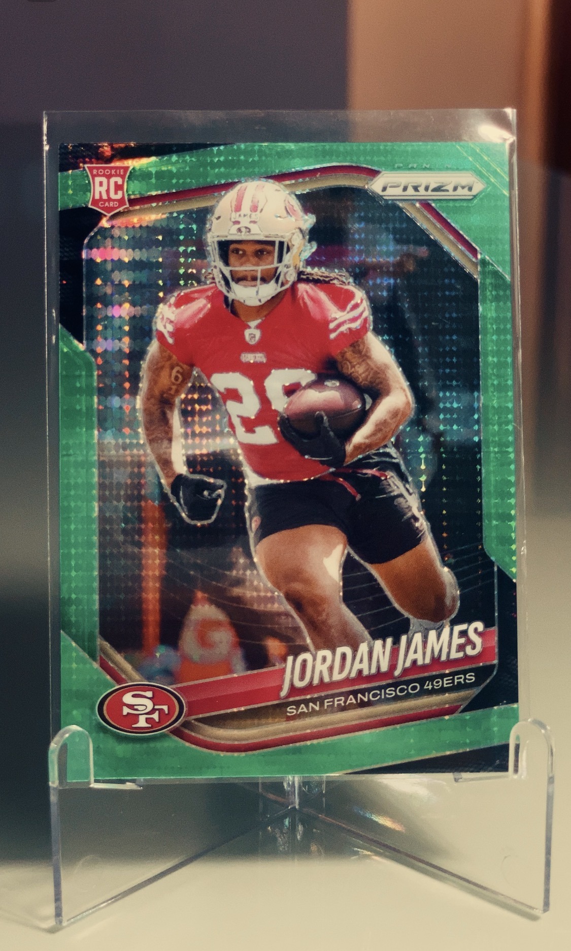 Jordan James — Panini Prizm Green Pulsar