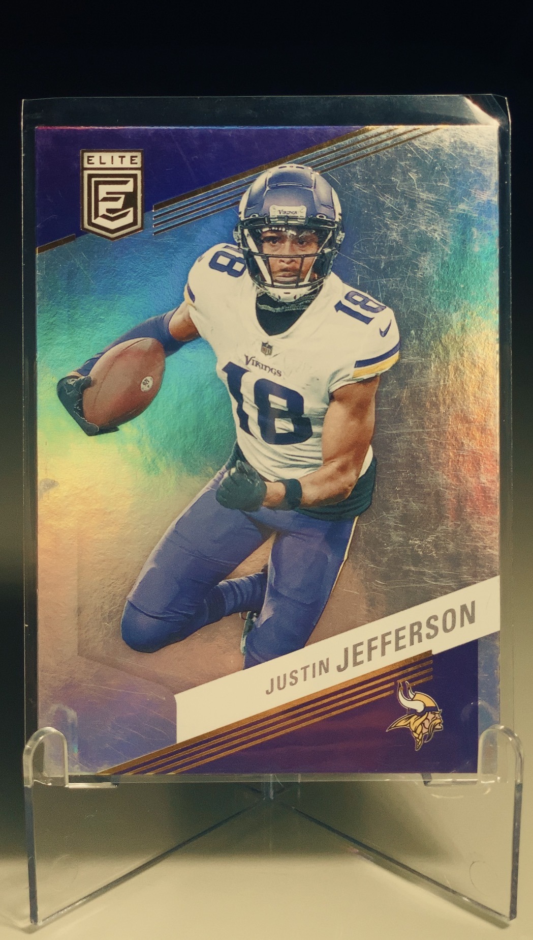 Justin Jefferson — Panini Donruss Elite — frente