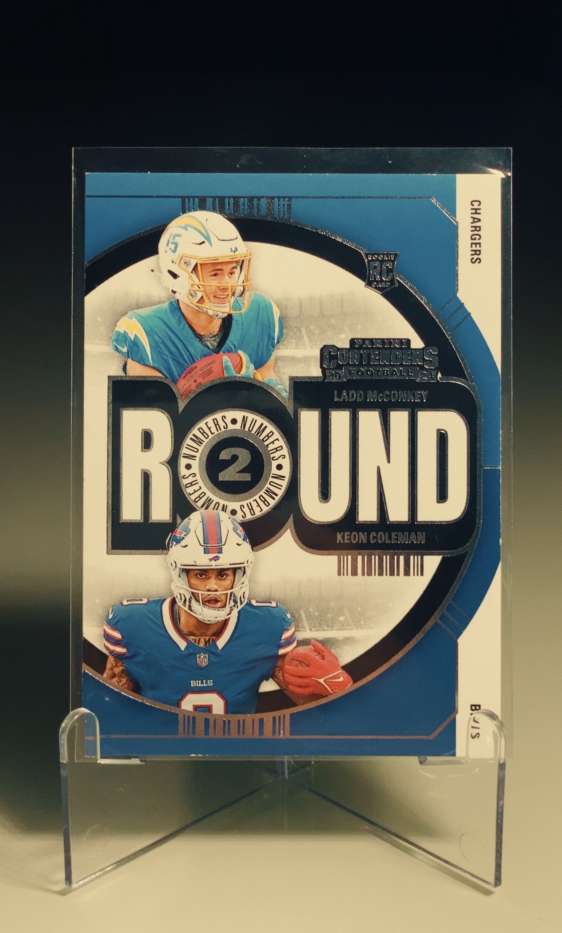 Ladd McConkey / Keon Coleman — Panini Contenders Round Numbers