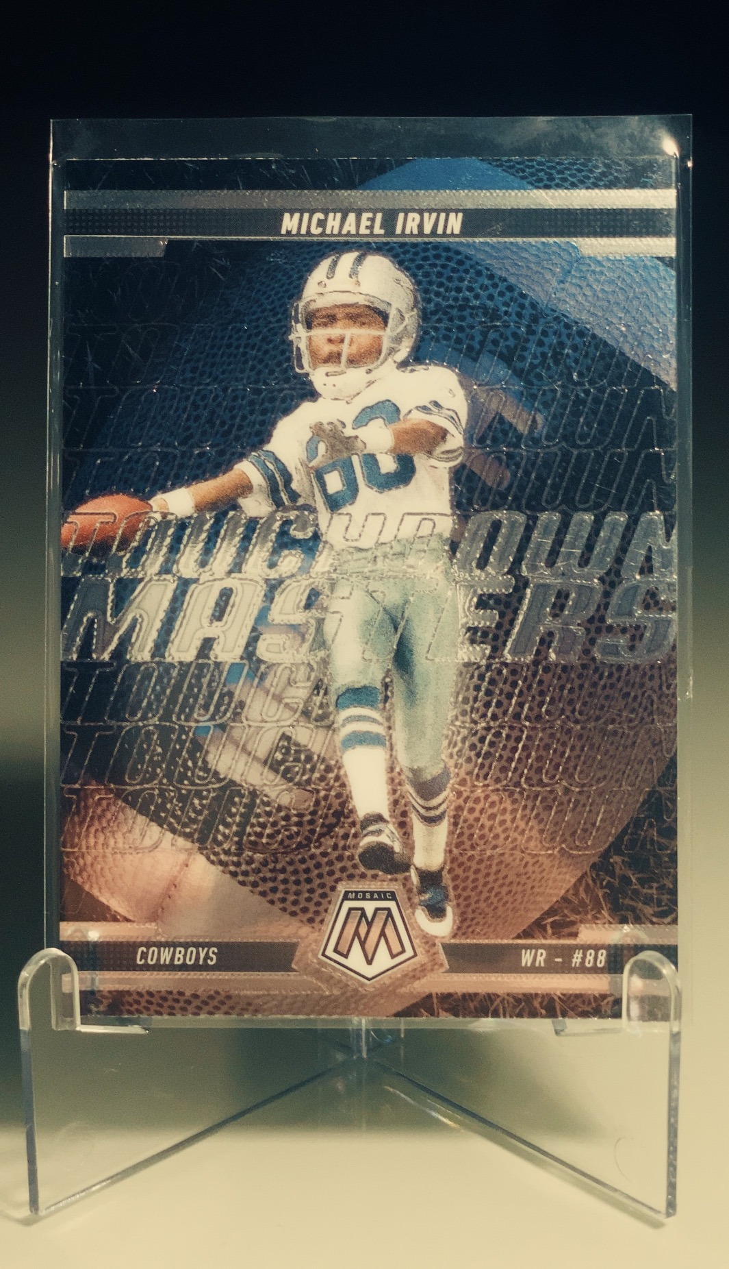 Michael Irvin — Panini Mosaic Touchdown Masters — frente
