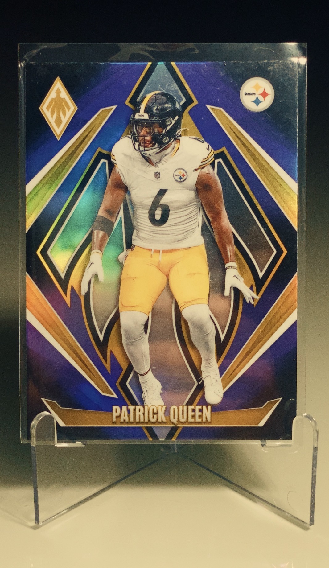 Patrick Queen — Panini Phoenix Purple Refractor — frente